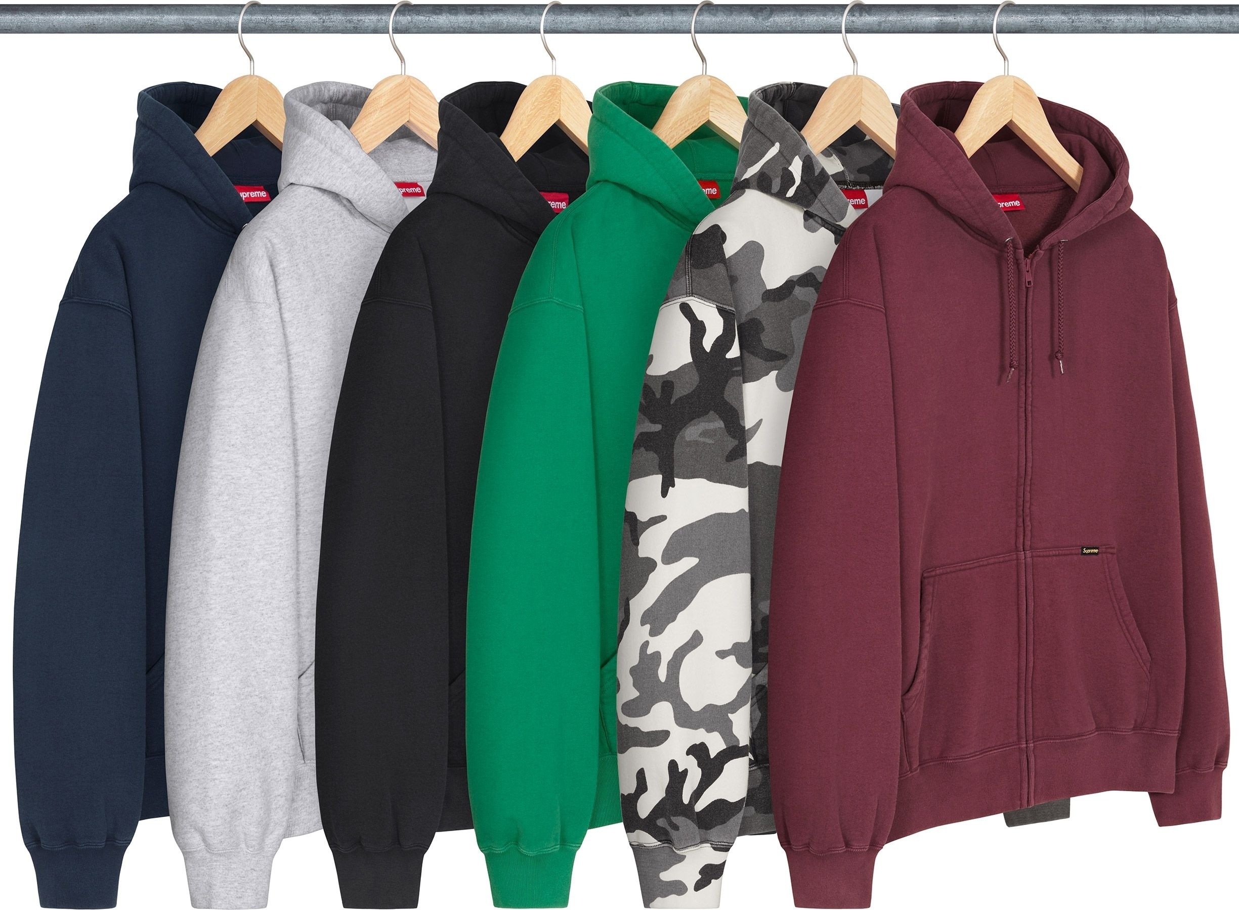 Work Zip Up Hooded Sweatshirt
